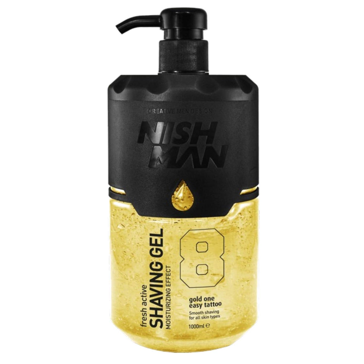 SHAVING GEL PUMPGOL 08 1L - NISHMAN